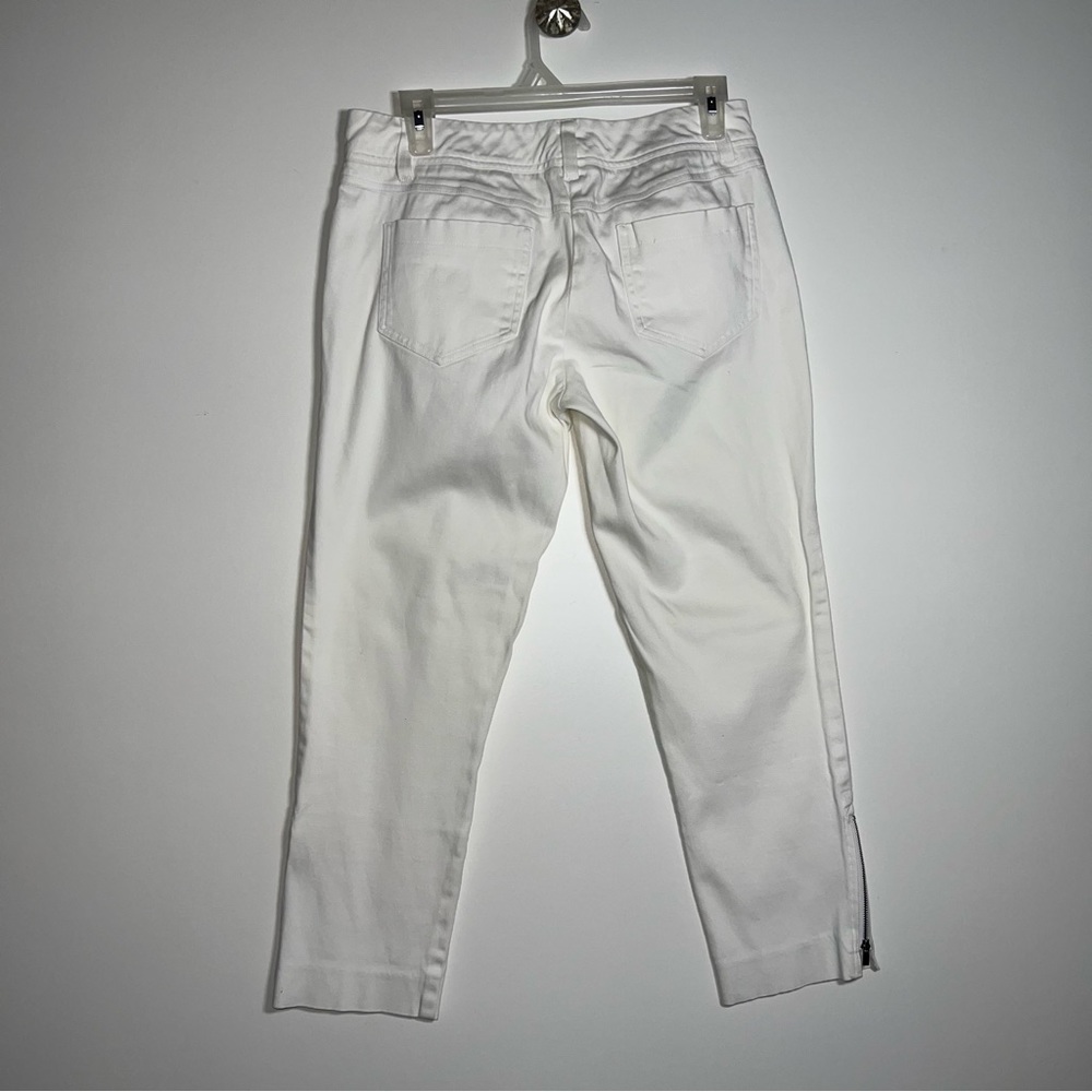 CACHÉ WHITE CROPPED PANTS - Picture 4 of 16